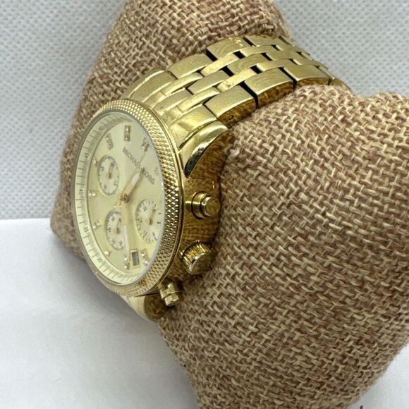 Michael Kors Ritz MK5676 Women\'s Gold Stainless Steel Analog Dial Watch JNA247 main image 11